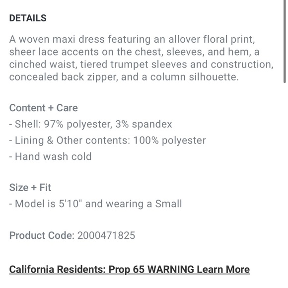 Lace-Trim Tiered Floral Maxi Dress - Picture 5 of 10